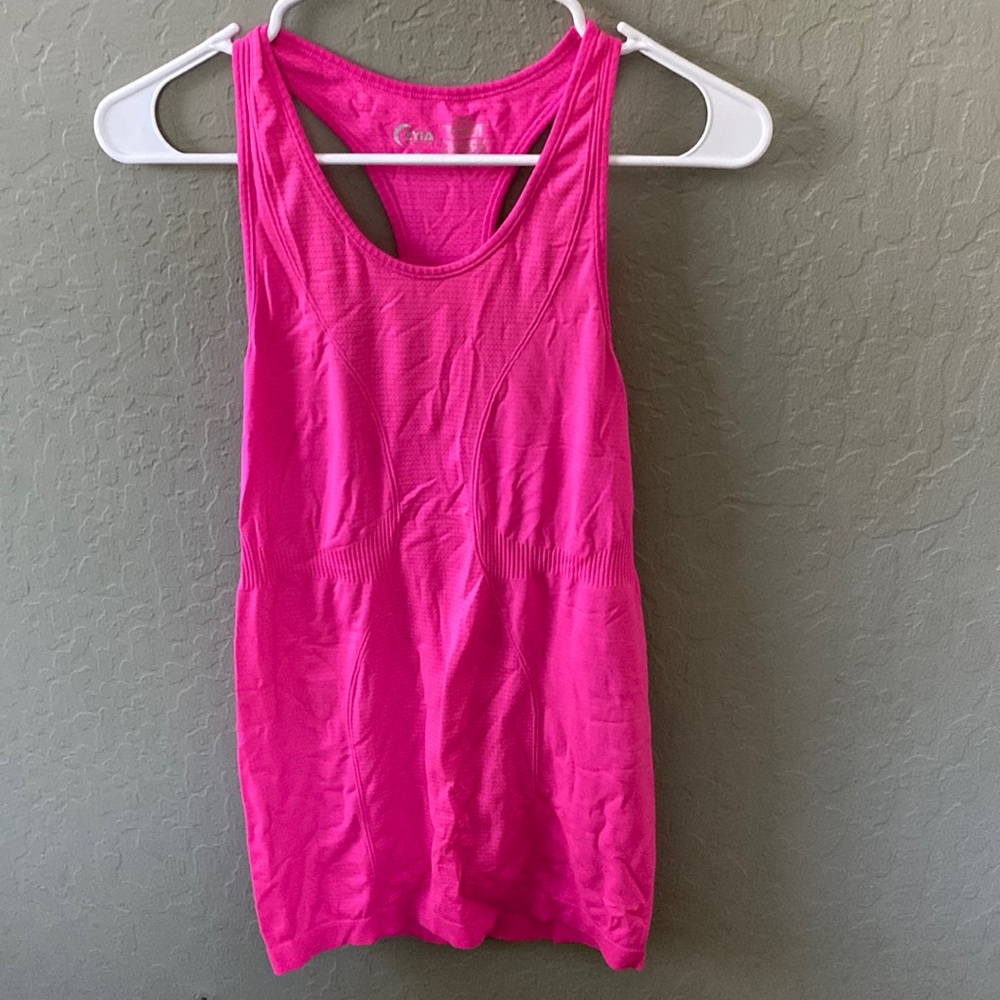 Zyia copper charged racerback tank top